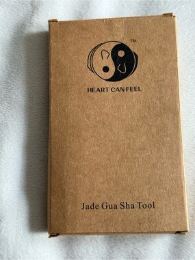 Heart Can Feel Jade Gua Sha Tool, Black Obsidian — NIP